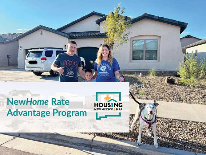 Housing New Mexico has launched a pilot program offering a permanent 1% interest rate buydown on a fixed-rate, 30-year first mortgage for qualified homebuyers purchasing newly constructed homes through Housing New Mexico’s HomeForward program. (Photo courtesy of Abrazo Homes)